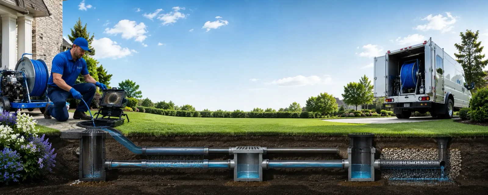 Outdoor drain cleaning information for Van, TX